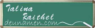 Talina Raithel Visitenkarte